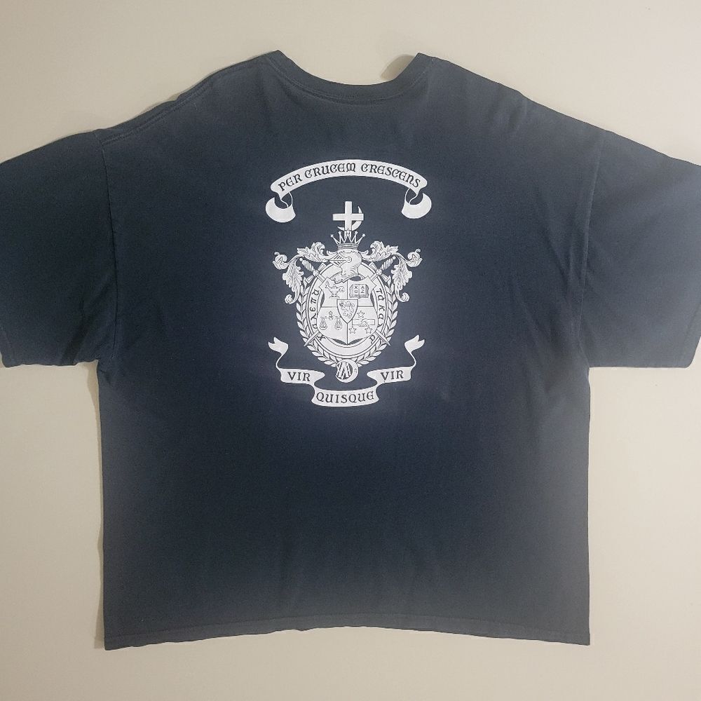 Gildan Men's Black Lambda Chi Alpha Crew Short Sleeve Graphic Front Tee - Picture 10 of 11